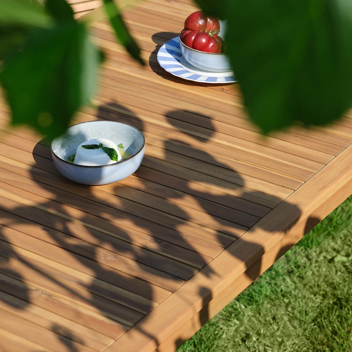 Table de jardin en acacia massif 200 cm MILOS naturel, BERAH GETAH