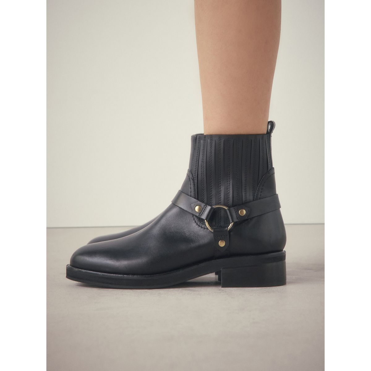 Bottines chelsea harnais forever comfort® noir, NEXT