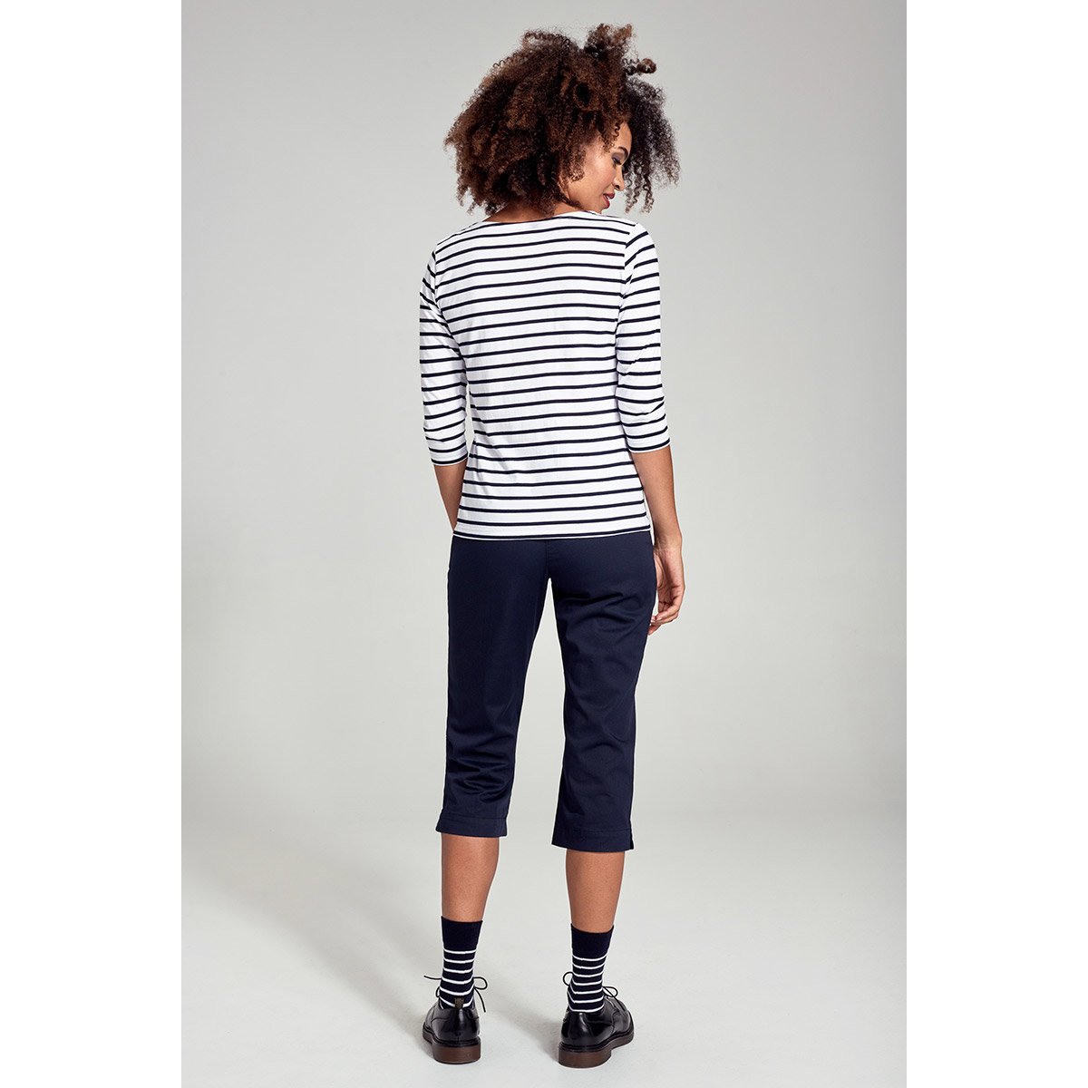 Corsaire en coton GOUVERNAIL rich navy, ARMOR-LUX