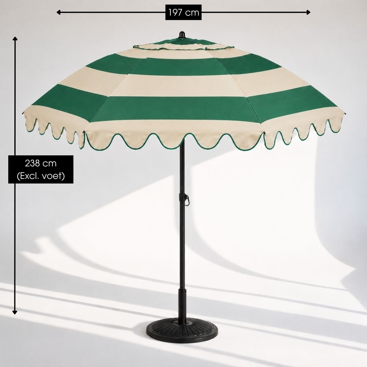 Parasol vert, MICA DECORATIONS