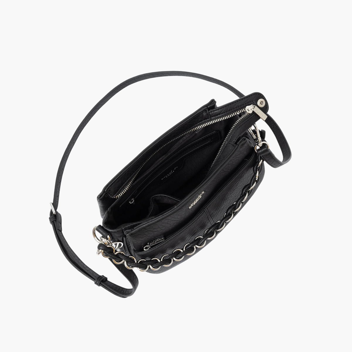Sac multi poches M Traicy argenté,noir, LOLLIPOPS