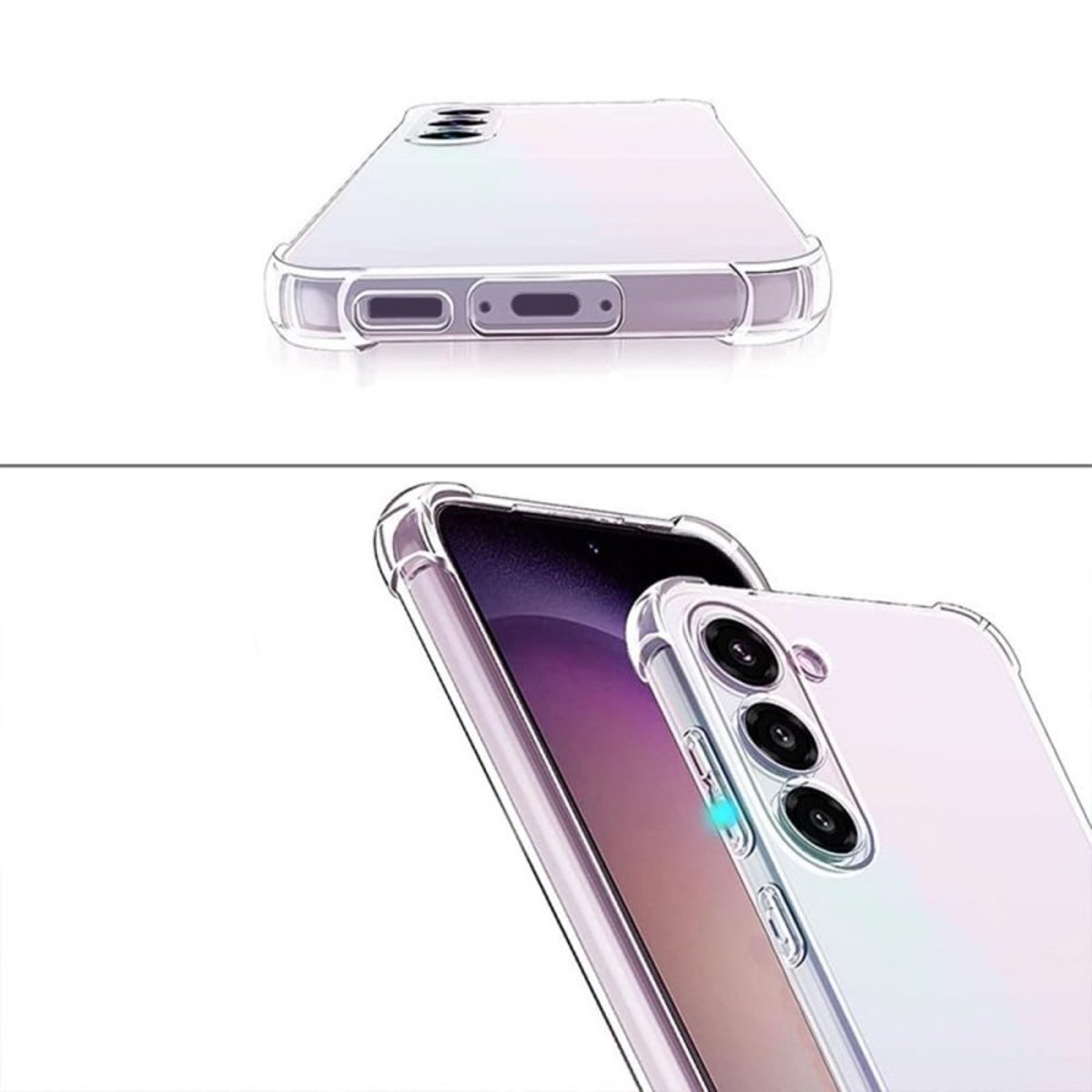 Coque Galaxy A55 antichoc + 2 vitres transparent, EVETANE
