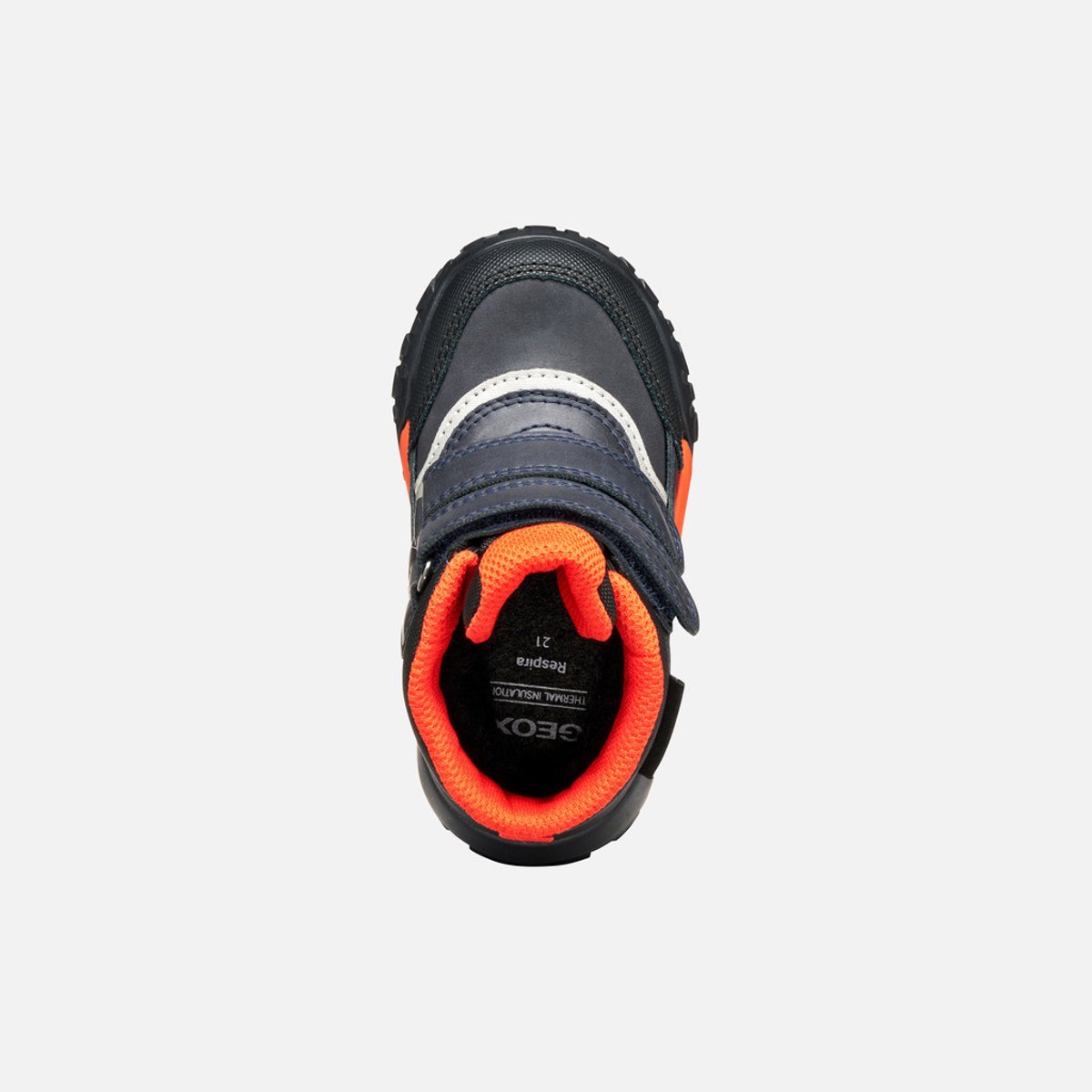 Bottes Mi-Mollet  B TREKKYUP  B ABX bleu marine/orange, GEOX