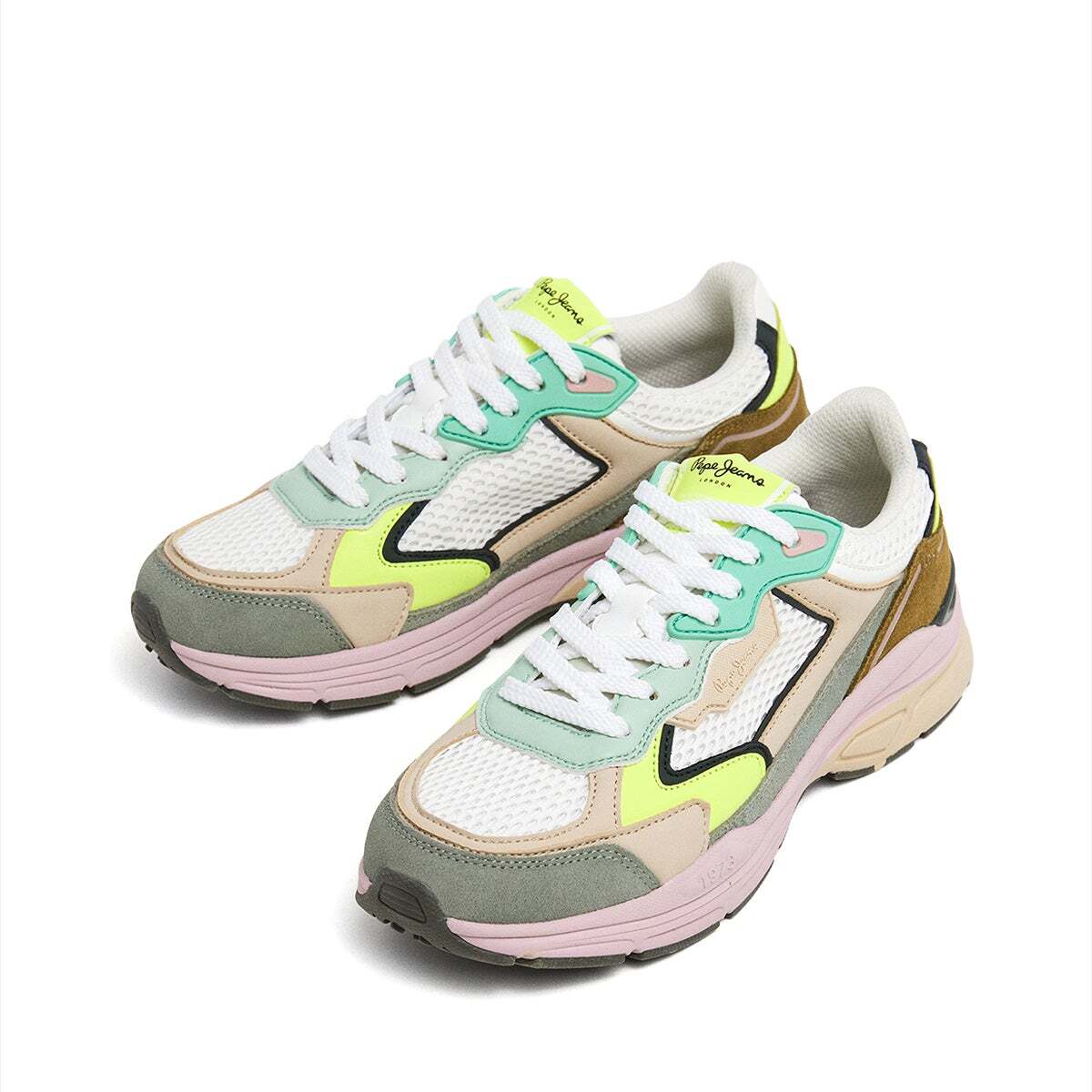 Baskets Combinés vert clair, PEPE JEANS