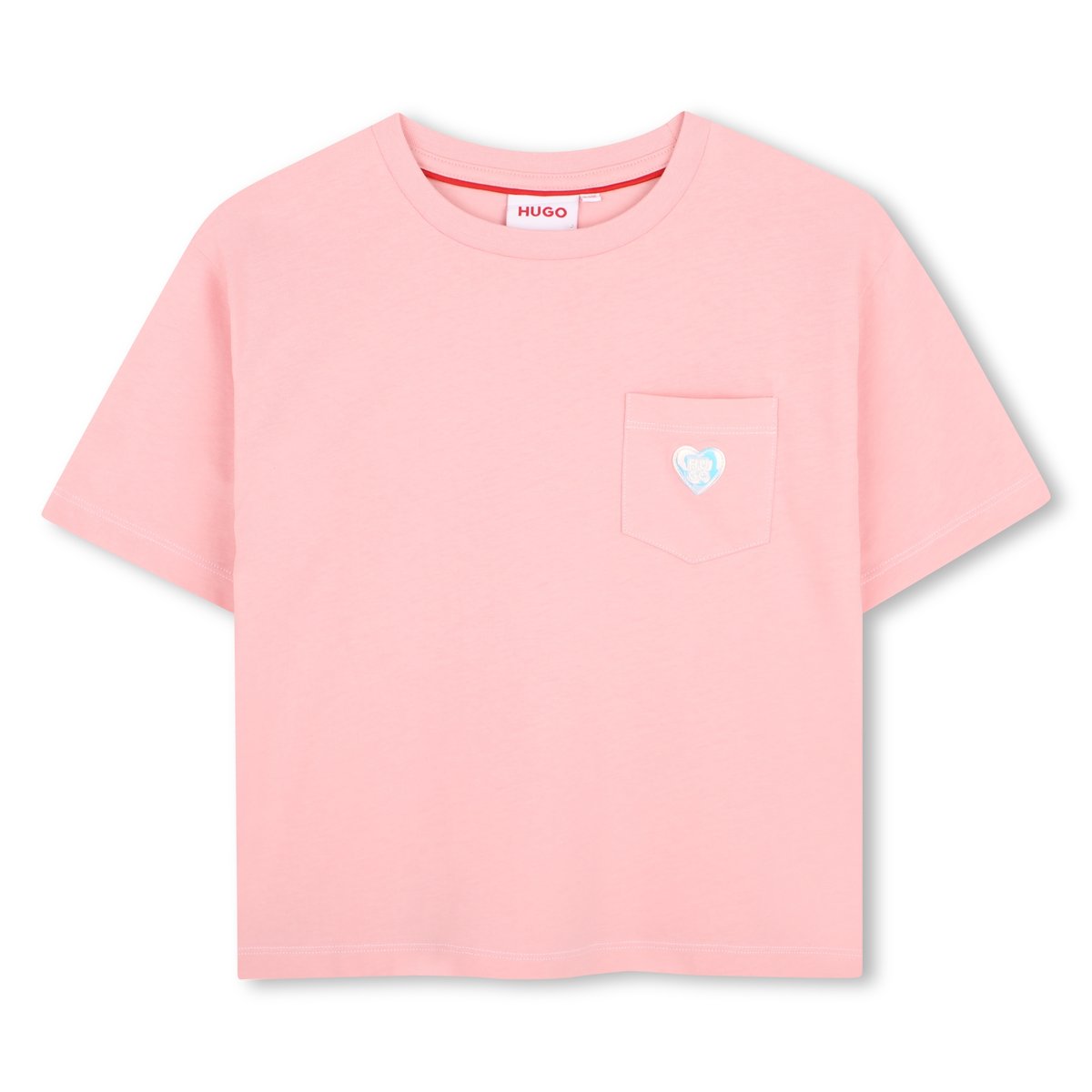 Tee-shirt manches courtes pink dolphin, HUGO KIDSWEAR