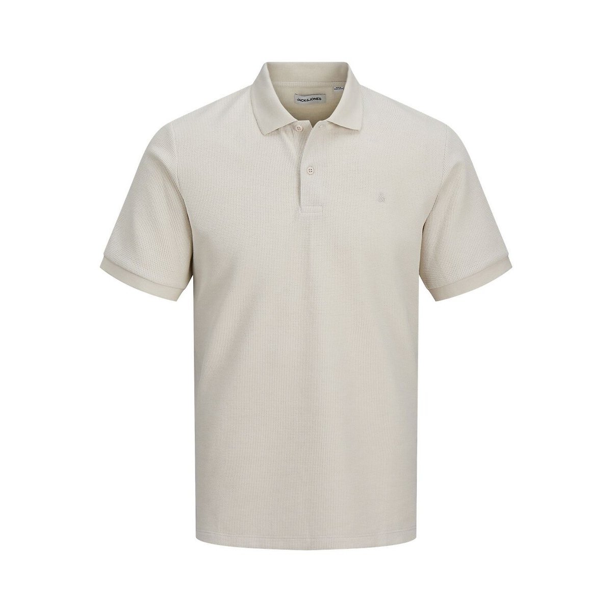 Lot de 3 polos, manches courtes noir + gris + beige, JACK & JONES