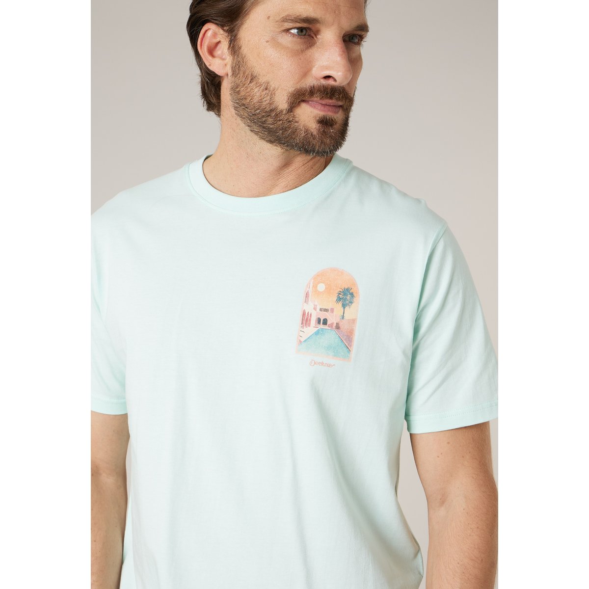 T-shirt homme en coton MARRAKECH lagoon, DEELUXE