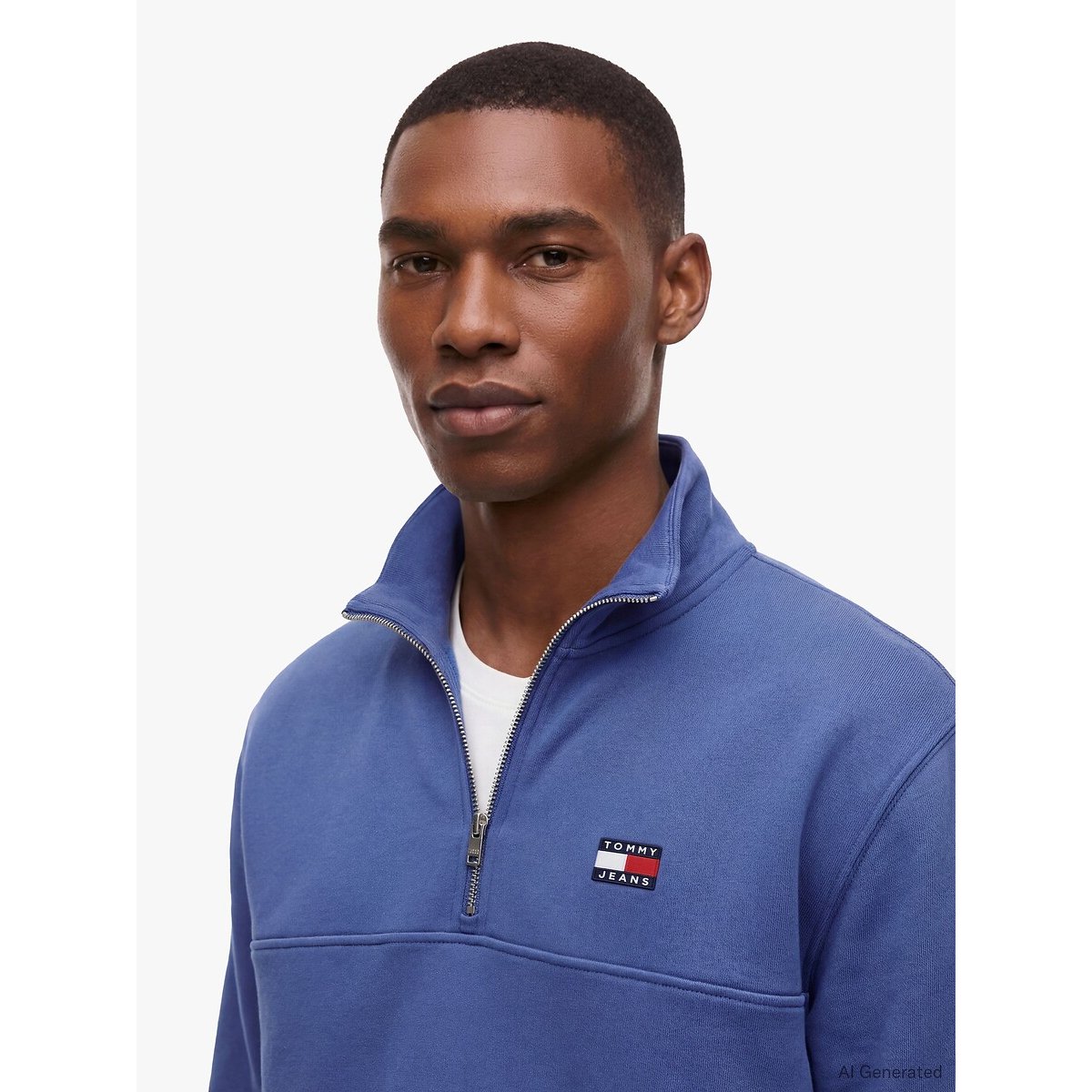Half Zip Sweatshirt dark blue, TOMMY JEANS