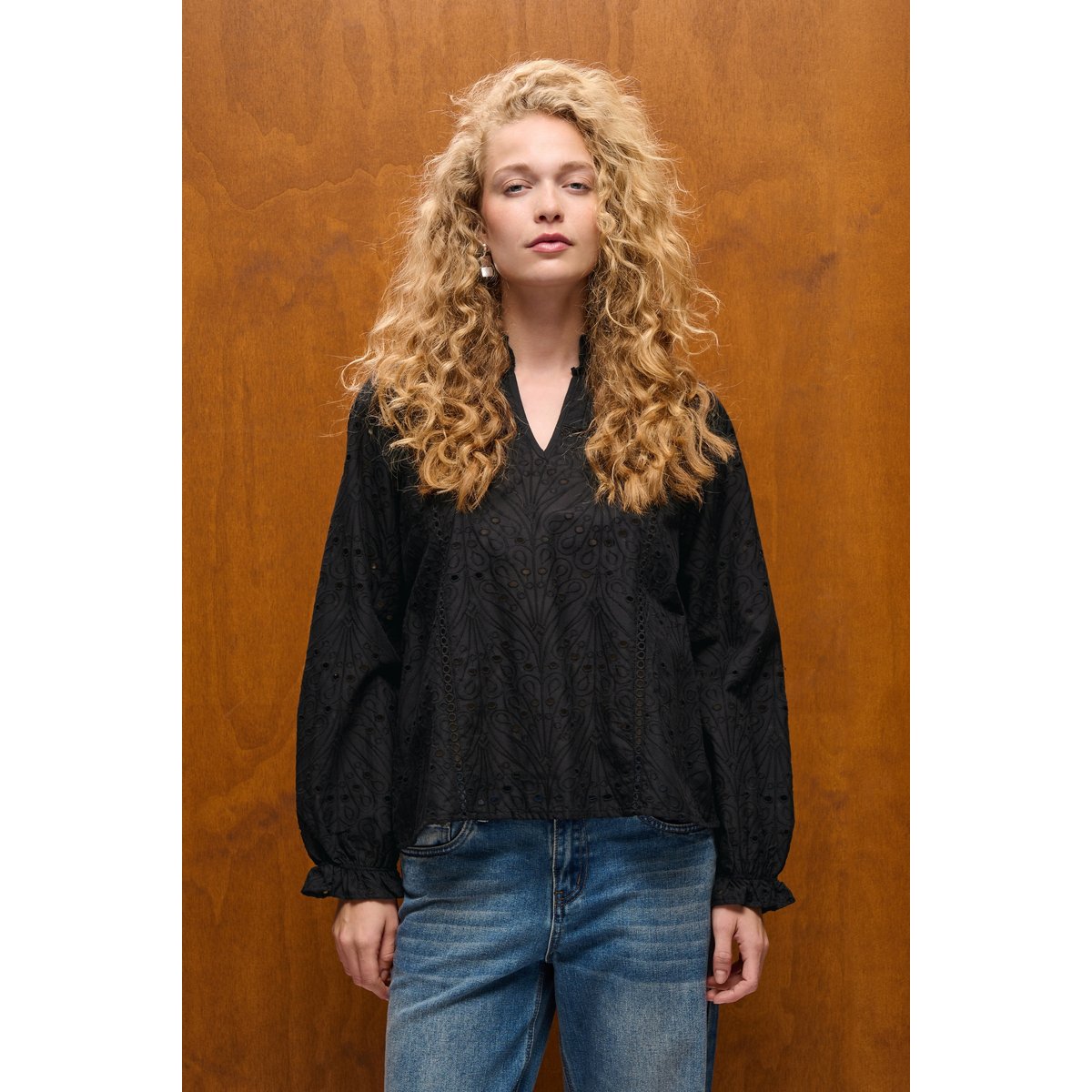 Blouse à manches longues noir black, CULTURE