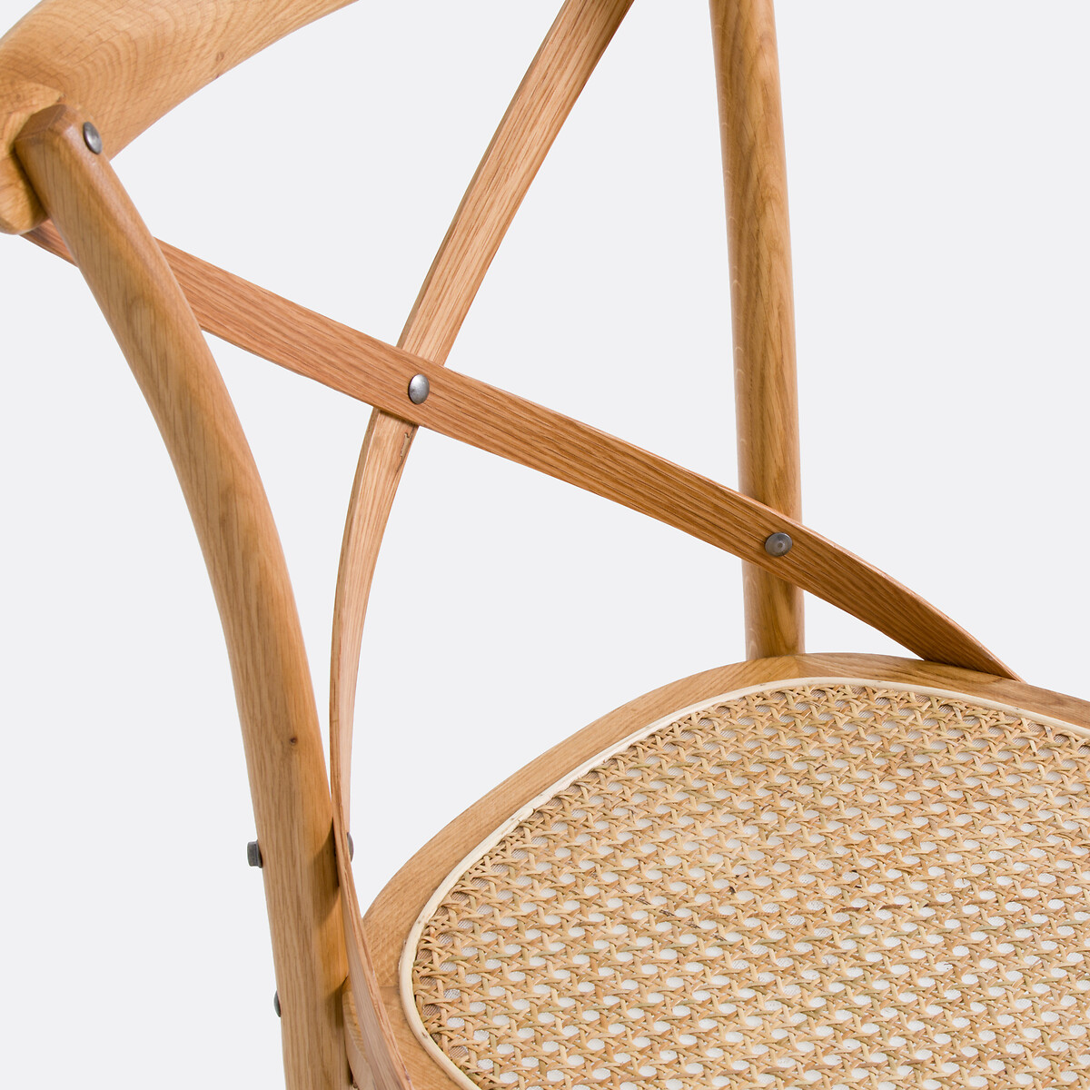 Set of 2 Cedak Oak Cross-Back Chairs oak, LA REDOUTE INTERIEURS