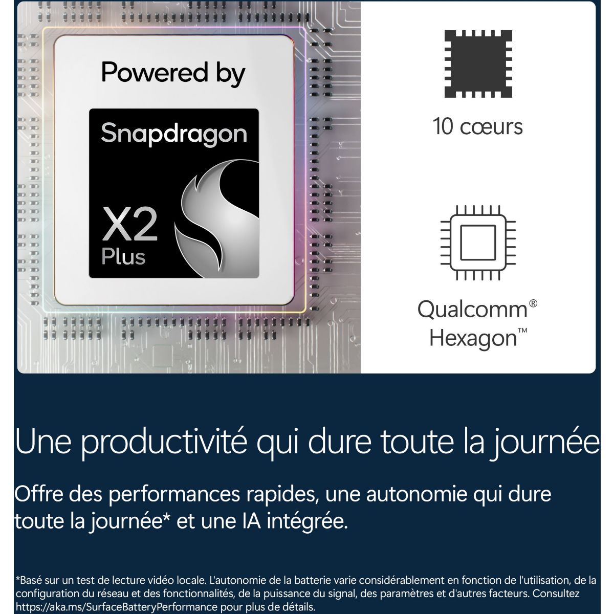 PC Hybride SURFACE PRO 12e PLATINE 13" Tactile Snapdragon X plus 16 Go RAM LPDDR5x SSD 512 Go Copilot+PC couleur unique, MICROSOFT