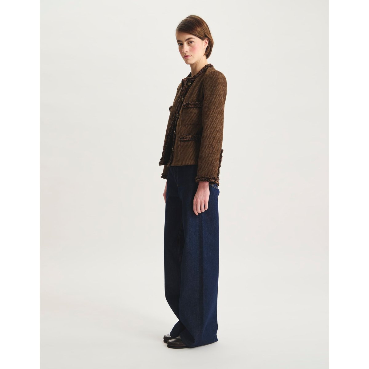 Veste Adelaide marron, INES DE LA FRESSANGE PARIS