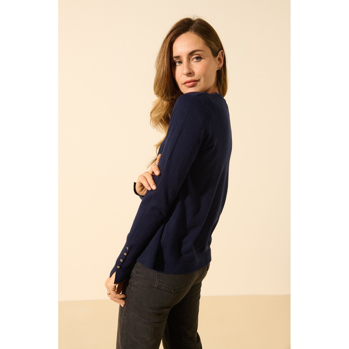 Gilet à boutons LORENZO bleu nuit, BENOA