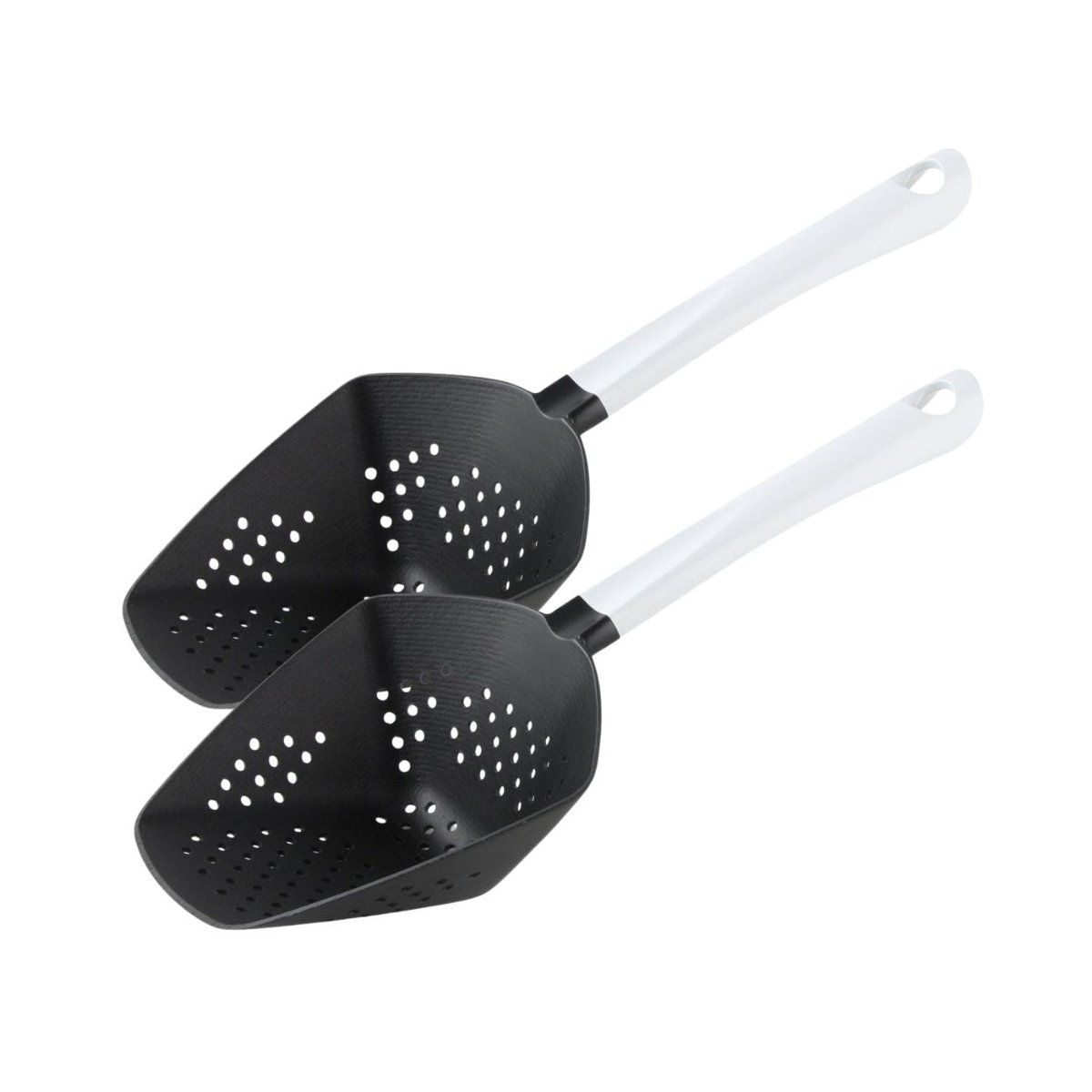 Set de 2 ustensiles de cuisine écumoire ARCADALINA blanc|noir, FACKELMANN