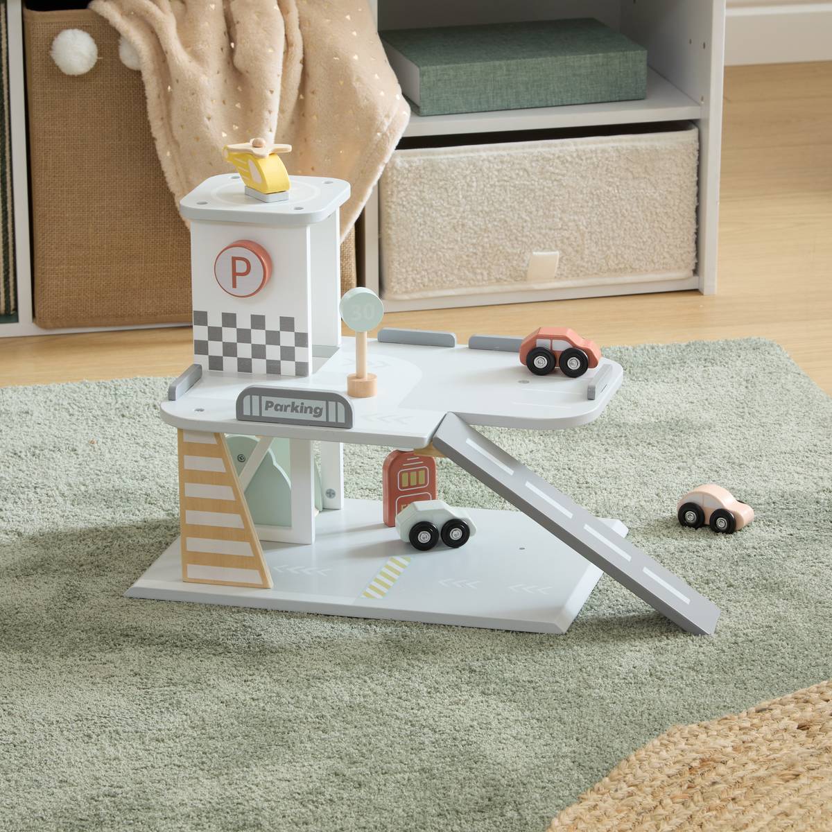 Garage avec accessoires pour enfant SOAN multicolore, ATMOSPHERA FOR KIDS