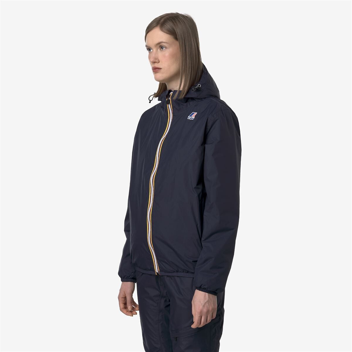 Coupe vent capuche unisexe LE VRAI CLAUDE 4.0 WARM marine, K-WAY