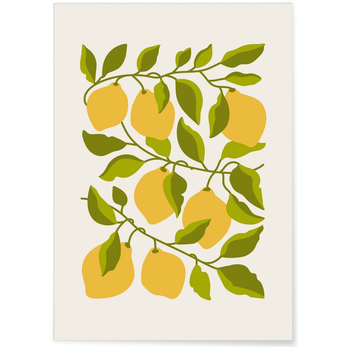 Affiche Citronnier blanc, L'AFFICHERIE