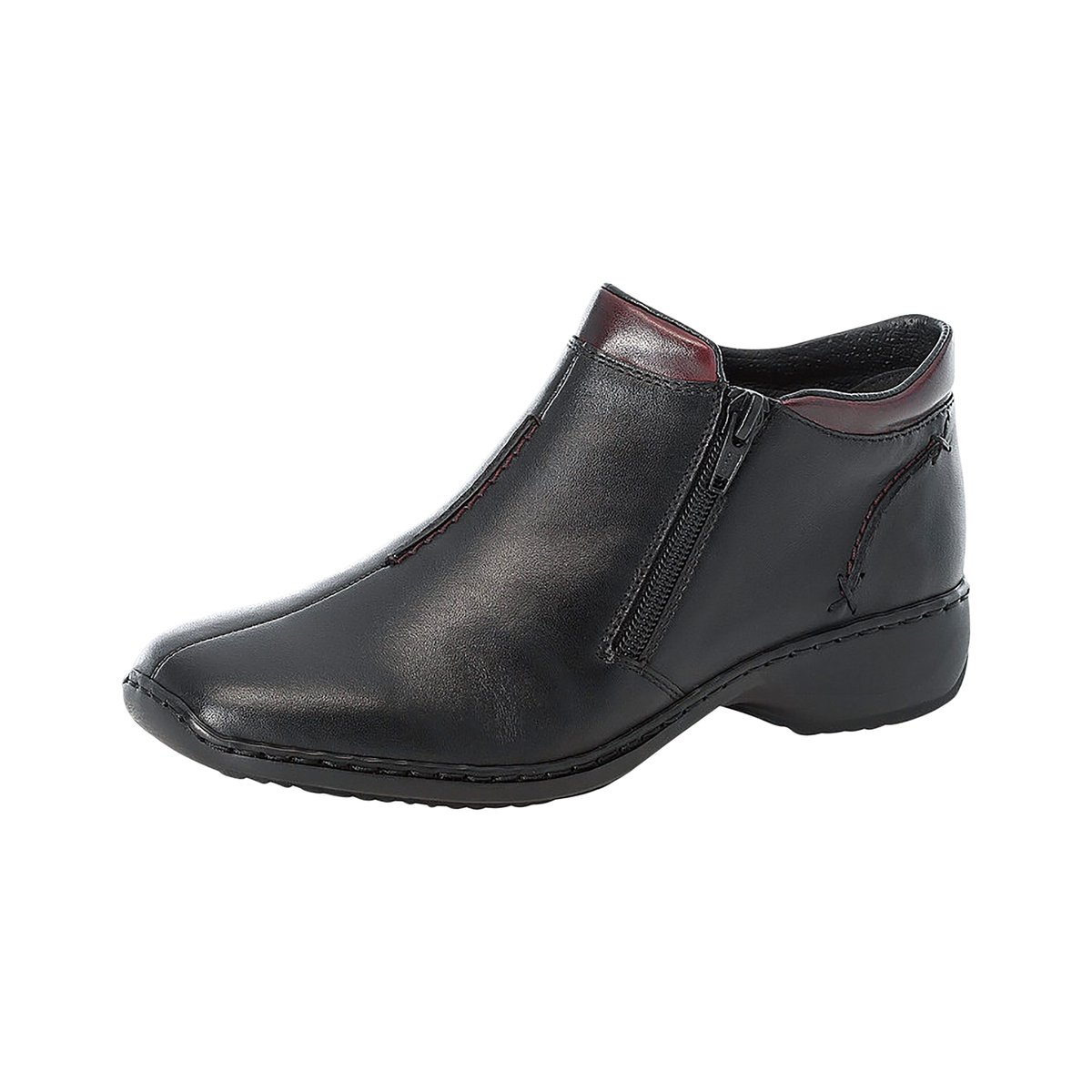Bottine Cuir Rgd black, RIEKER
