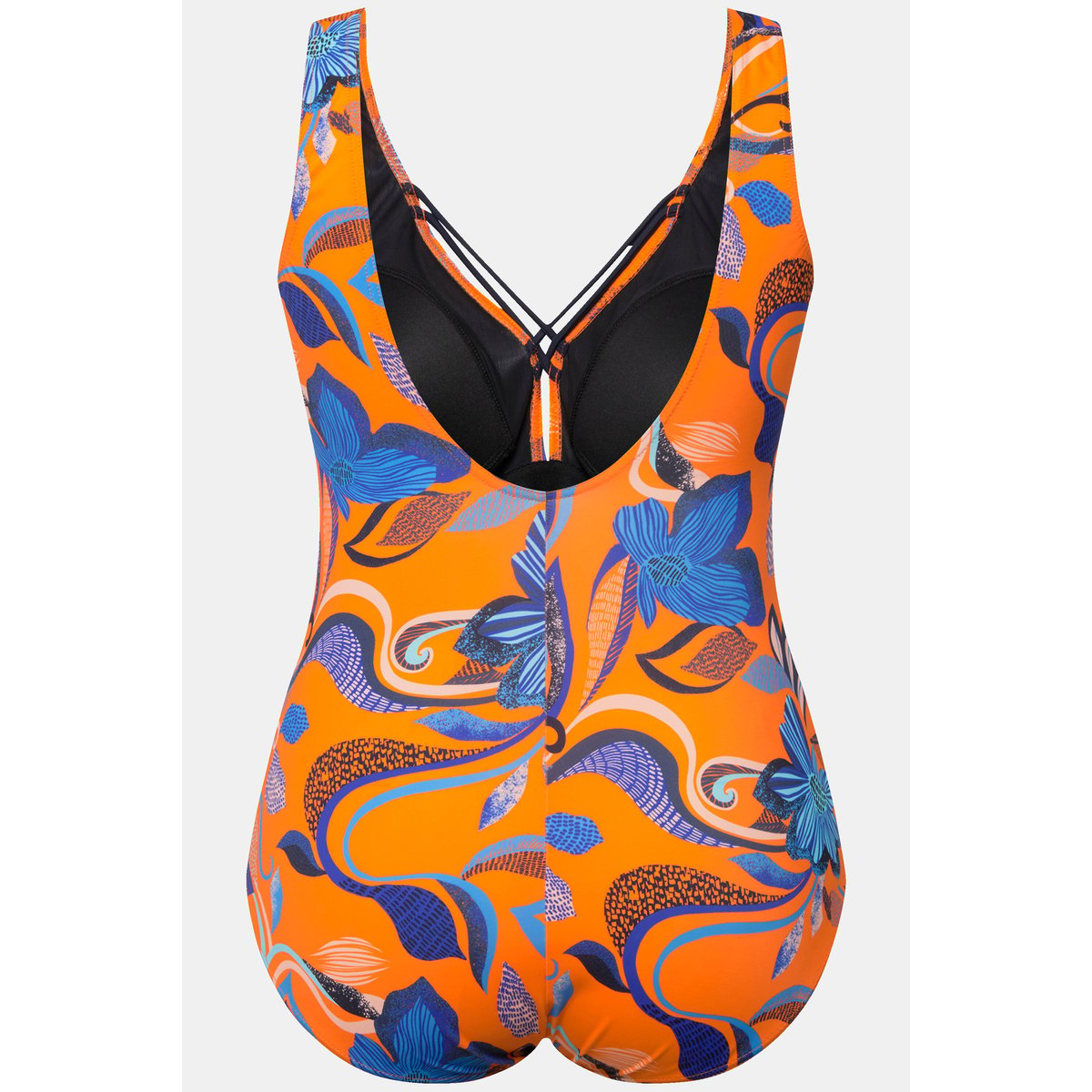 Maillot de bain à fleurs orange vif, ULLA POPKEN