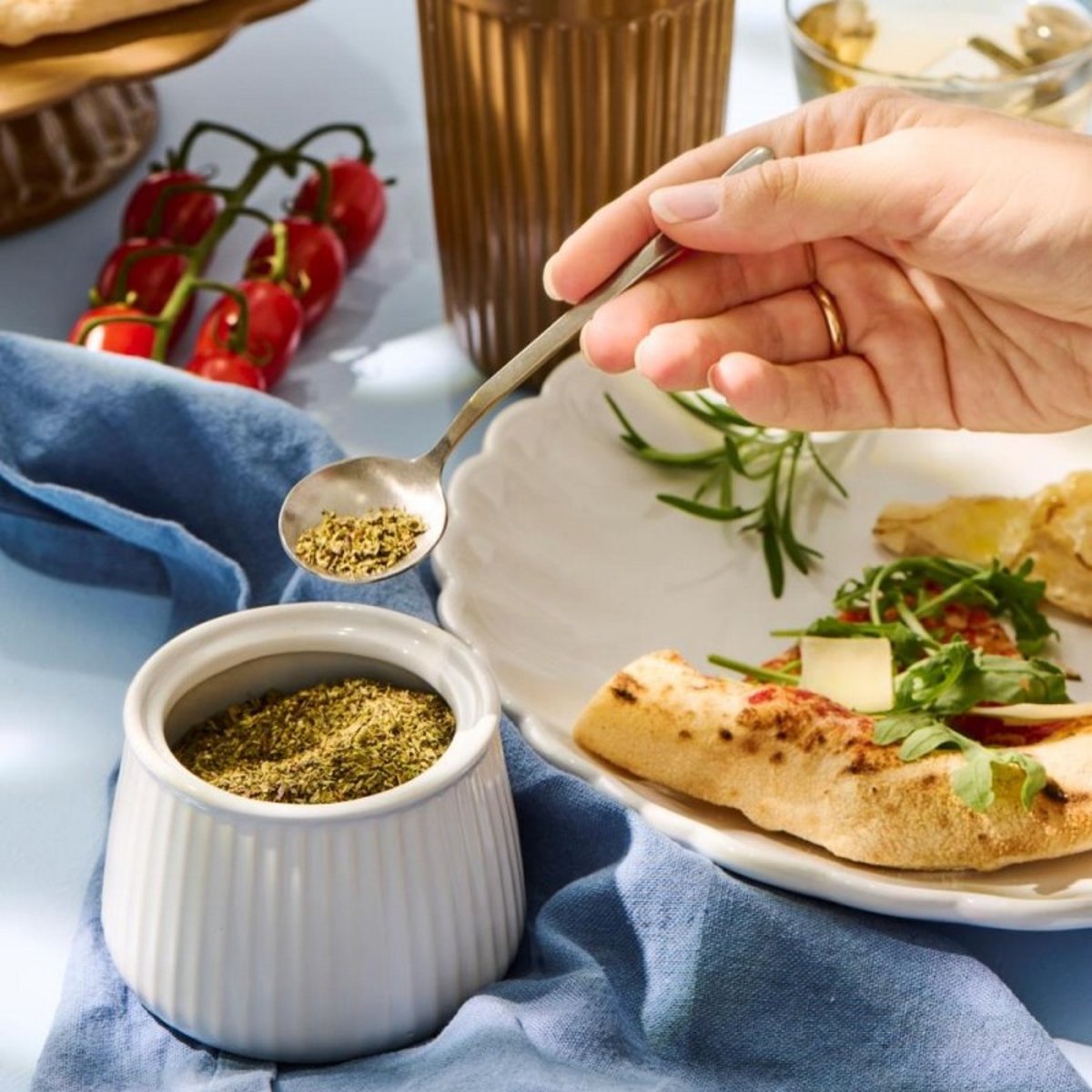 Pot à sel ou sucre grès crème, IB LAURSEN