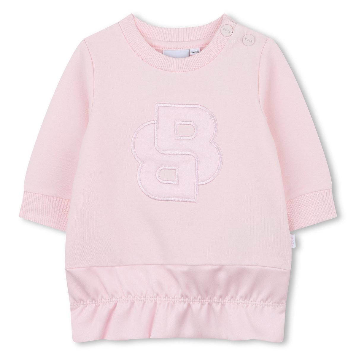 Robe à manches longues baby pink, BOSS KIDSWEAR