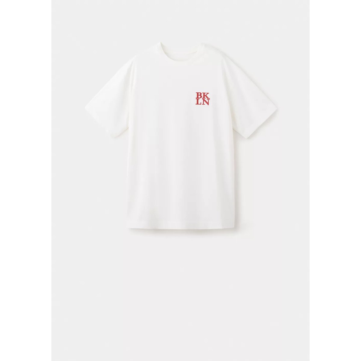 T-shirt coton détail imprimé blanc cassé, MANGO TEEN