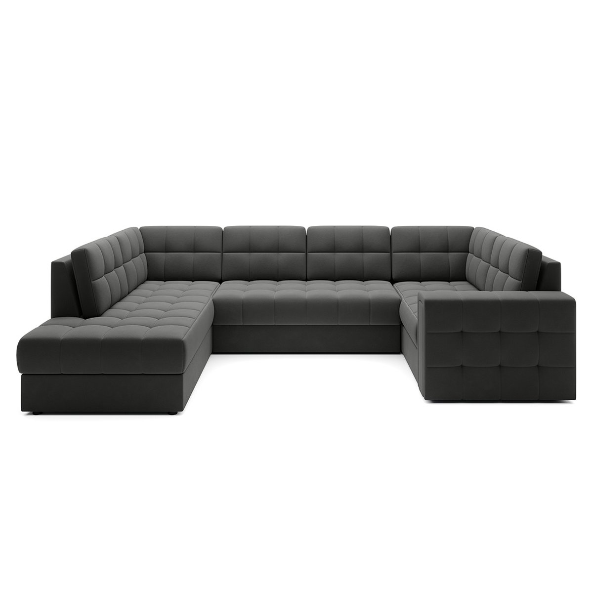 Canapé d'Angle Convertible 7 places - NAPPA gris, BEST MOBILIER