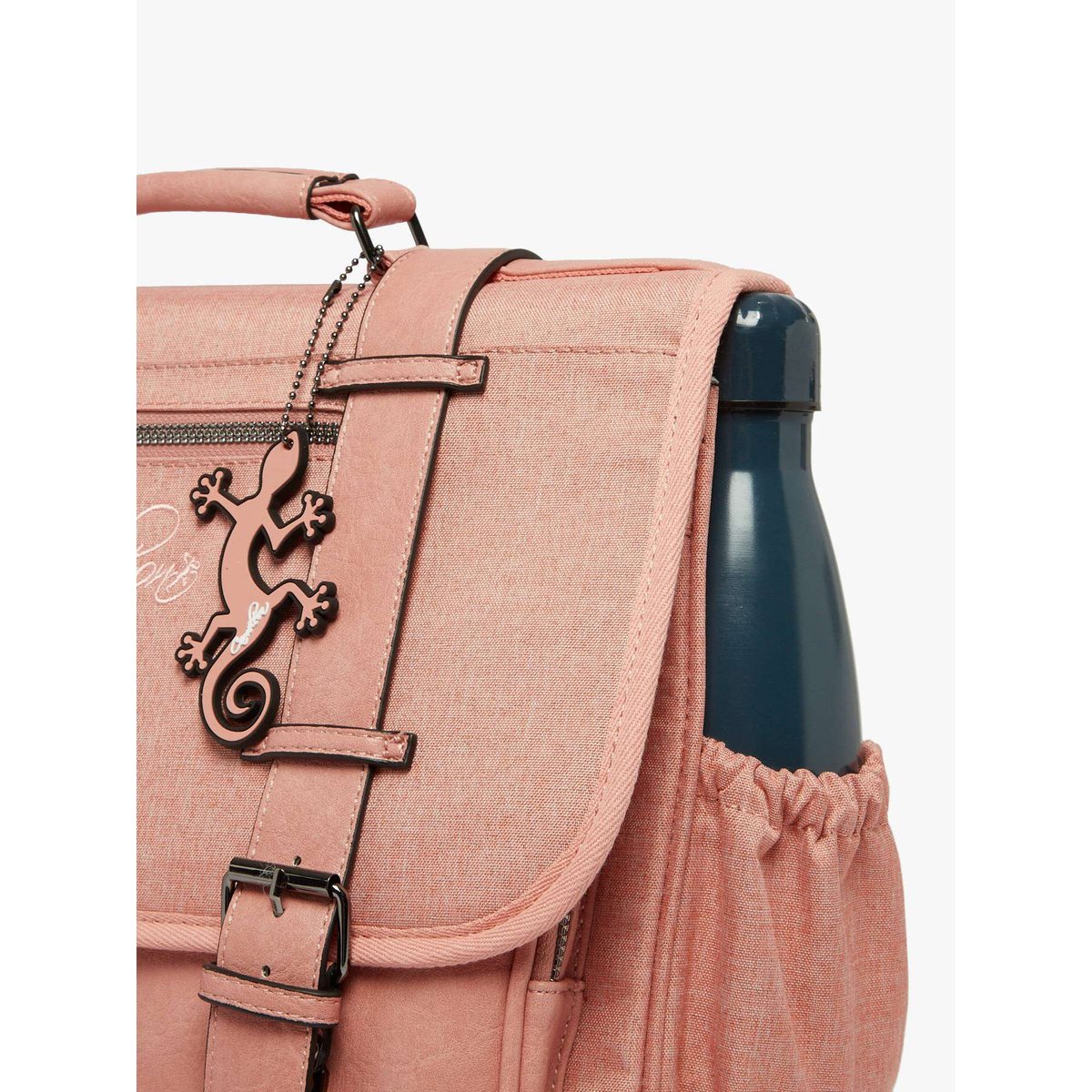 Cartable 3 compartiments totaly old pink, CAMELEON