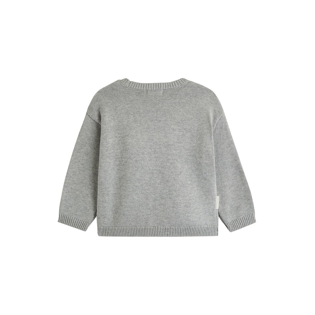 Pull enfant en tricot Aimée gris, PETIT BEGUIN