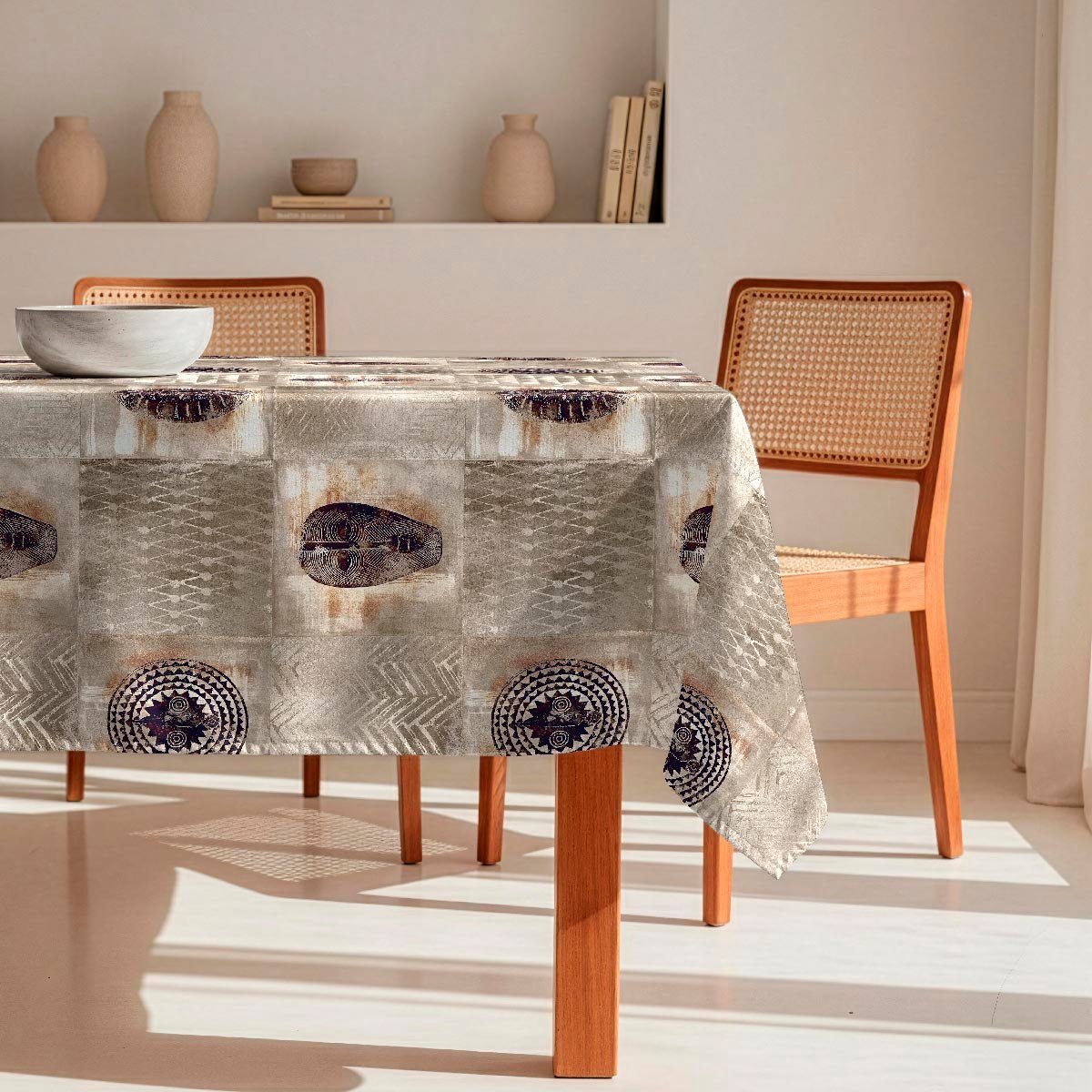 Nappe anti-taches Burundi - 100% coton - bois, NAF NAF HOME