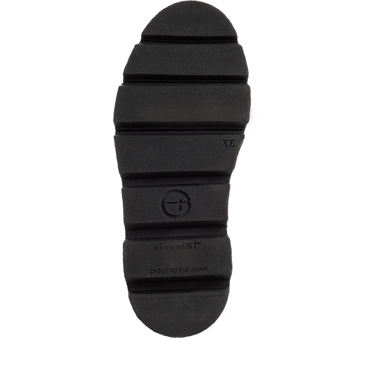 Bottine en cuir noir cuir, TAMARIS