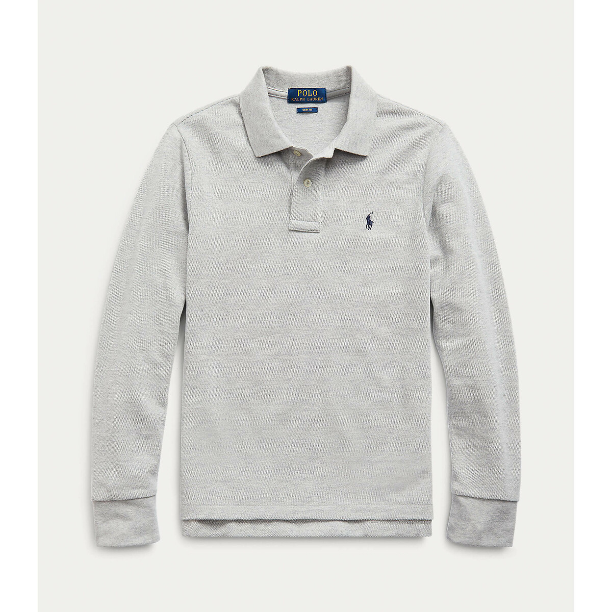 Polo a maniche lunghe grigio, POLO RALPH LAUREN