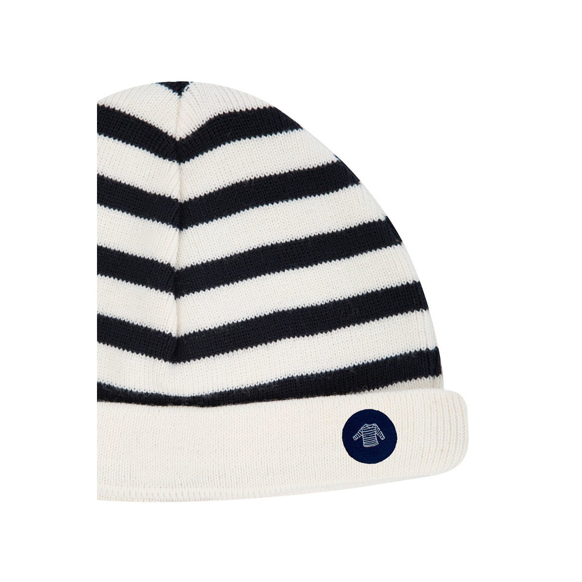 Bonnet rayé LANNION KIDS nature/navire, ARMOR-LUX