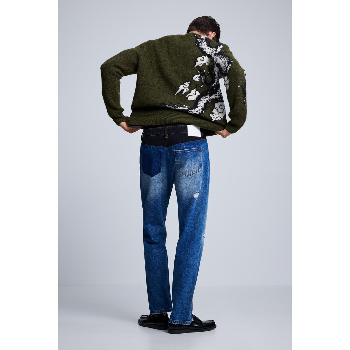 Jean à double taille bleu clair, DESIGUAL