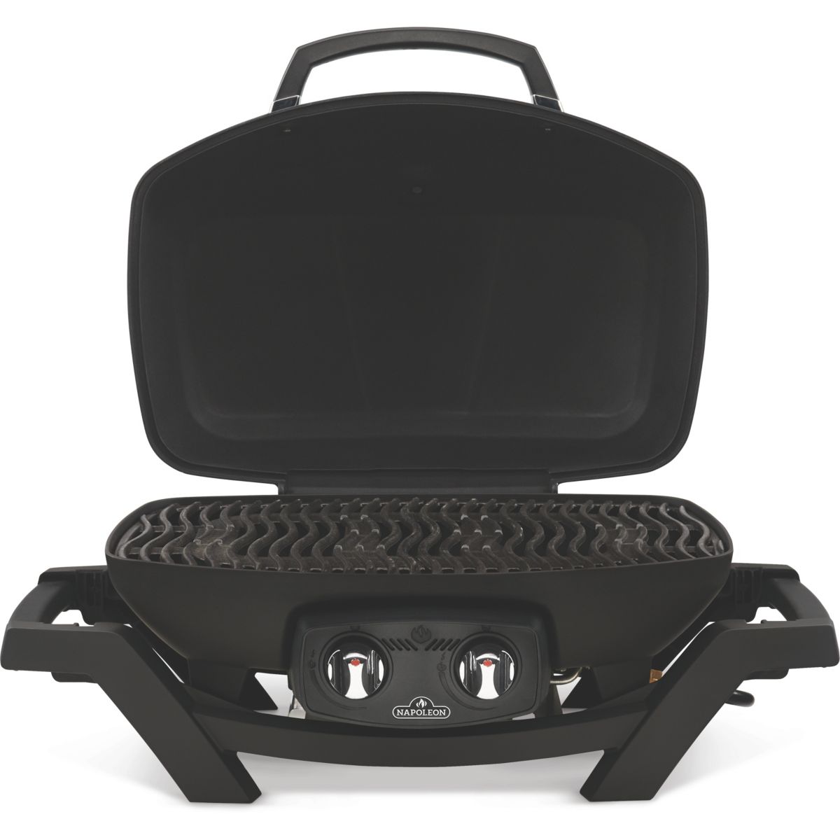Barbecue gaz Travel Q Pro noir 2brûleurs sur chariot pliant, 54x37 cm noir, NAPOLEON