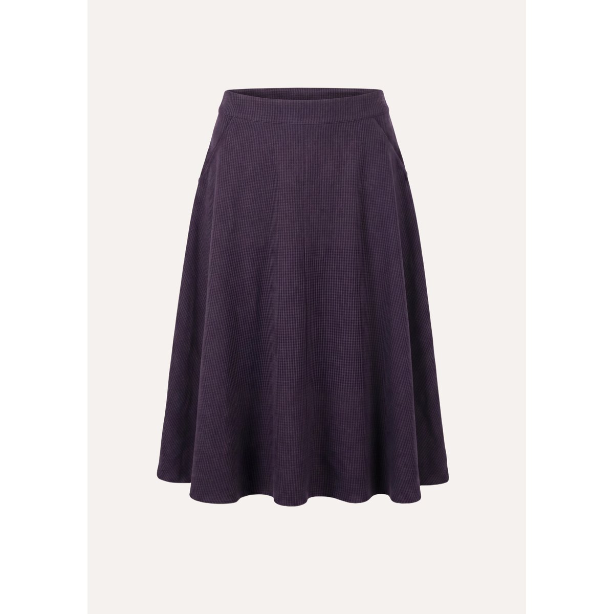 Jupe midi à carreaux vichy vin, LA FEE MARABOUTEE