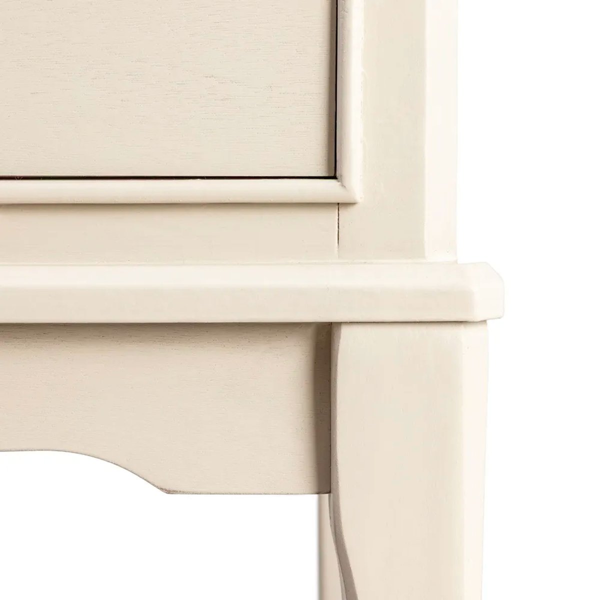 Table de chevet classique en bois gris clair 2 tiroirs 40.5x38x56cm gris, WADIGA