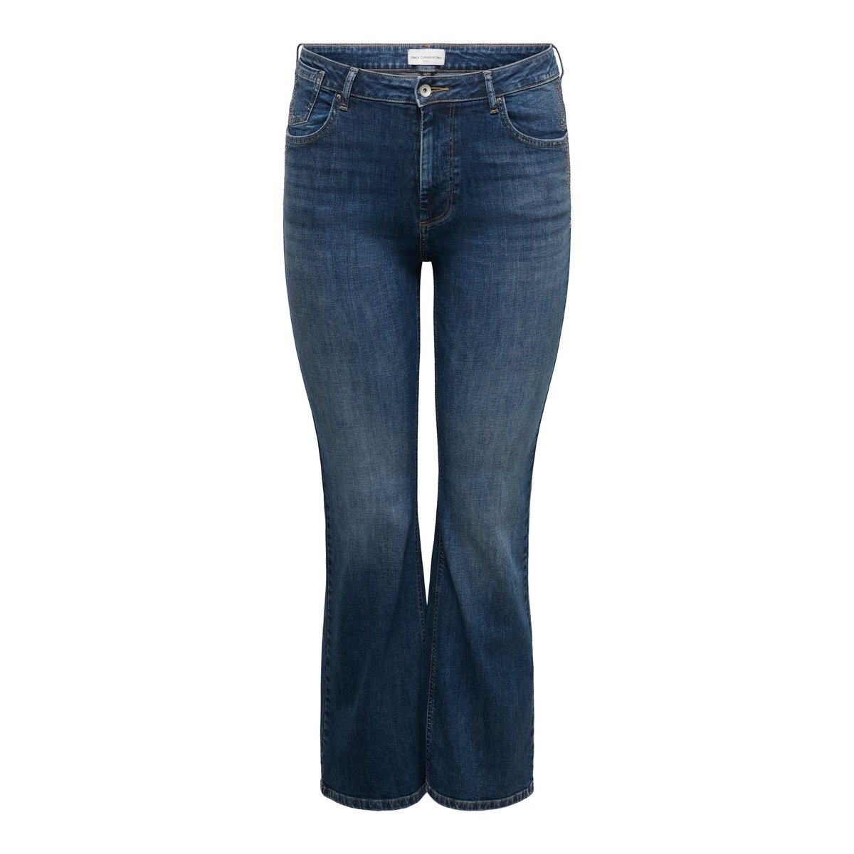 Jean Flared dark blue denim, ONLY CARMAKOMA