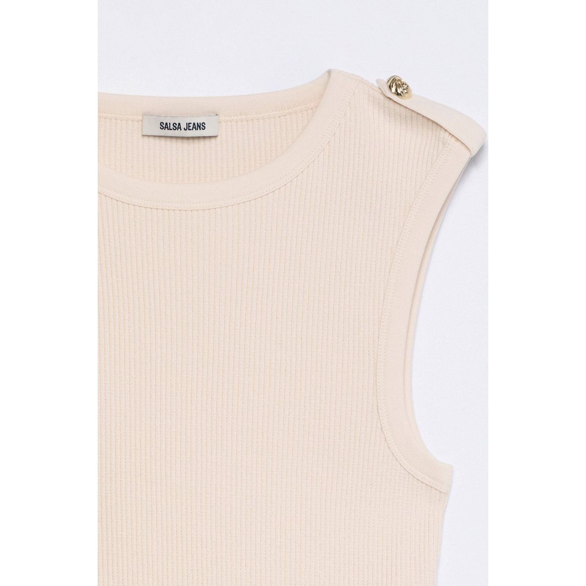 TOP EN MAILLE CÔTELÉE orange, SALSA JEANS