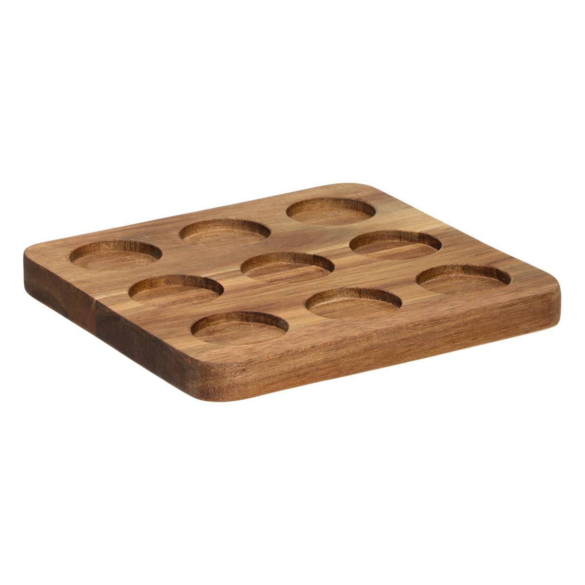 Jeu de morpion 10 pièces en verre JULES transparent, ATMOSPHERA