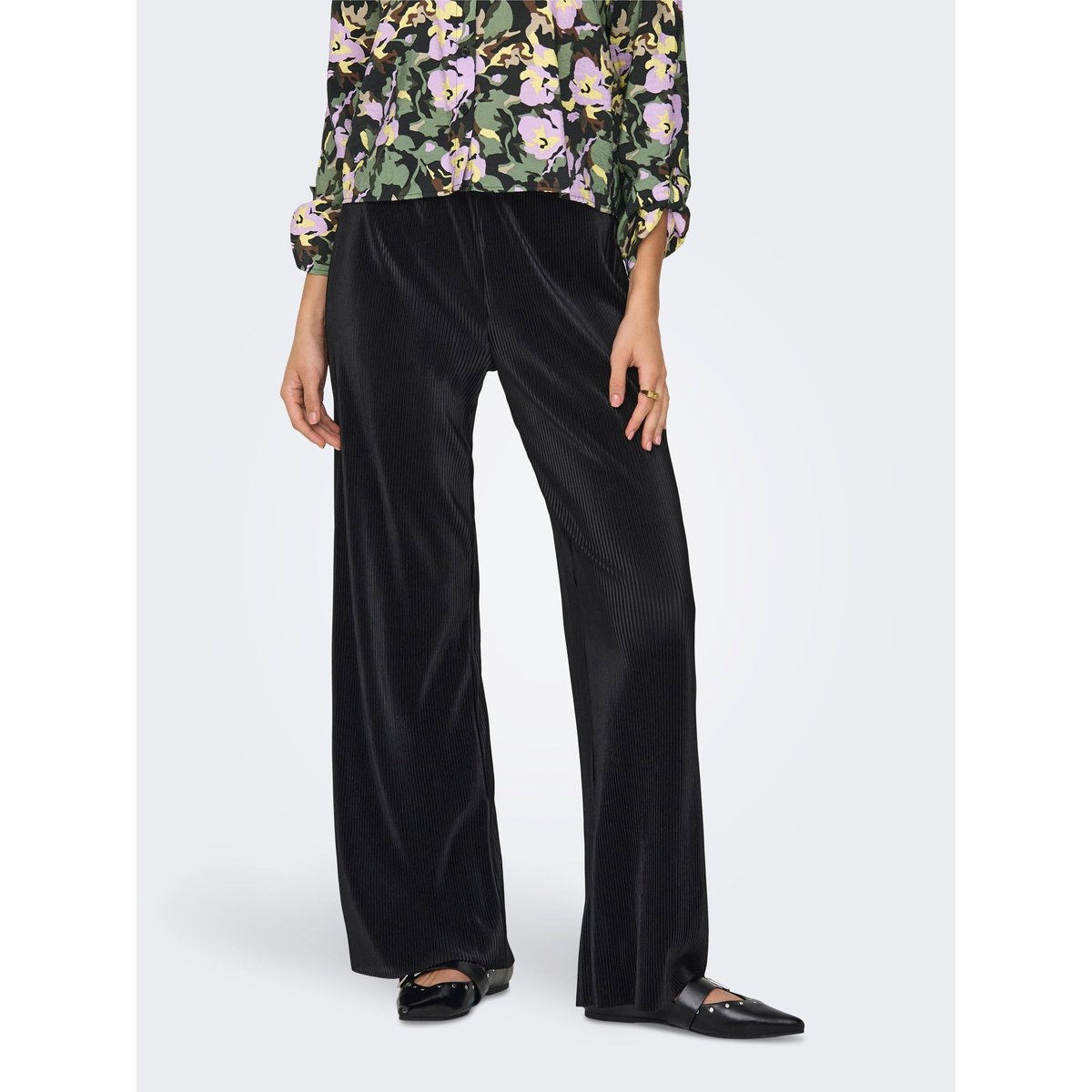 Pantalon À Jambe Large black 1, JDY