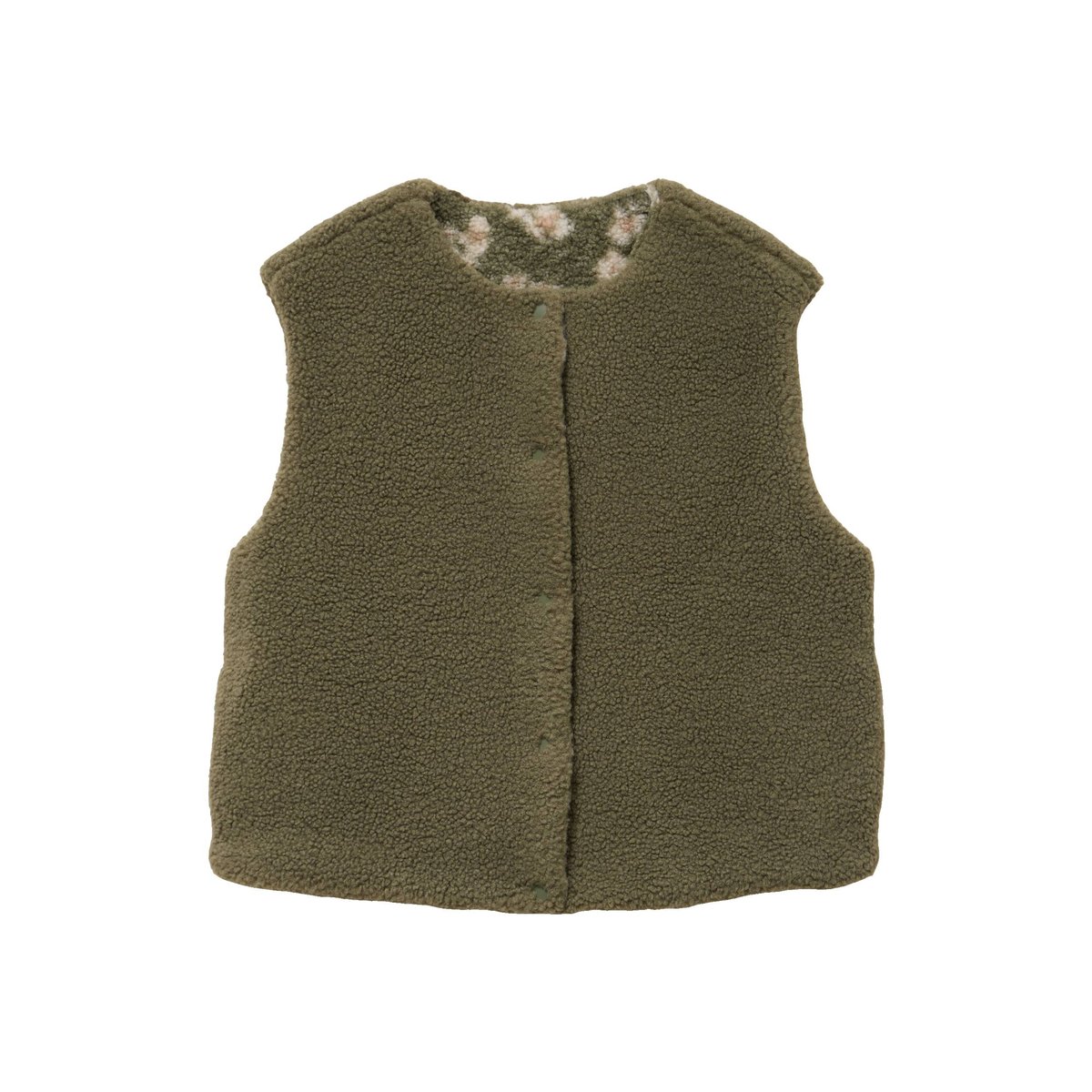 Gilet sans manches réversible vert kaki, BONOBO