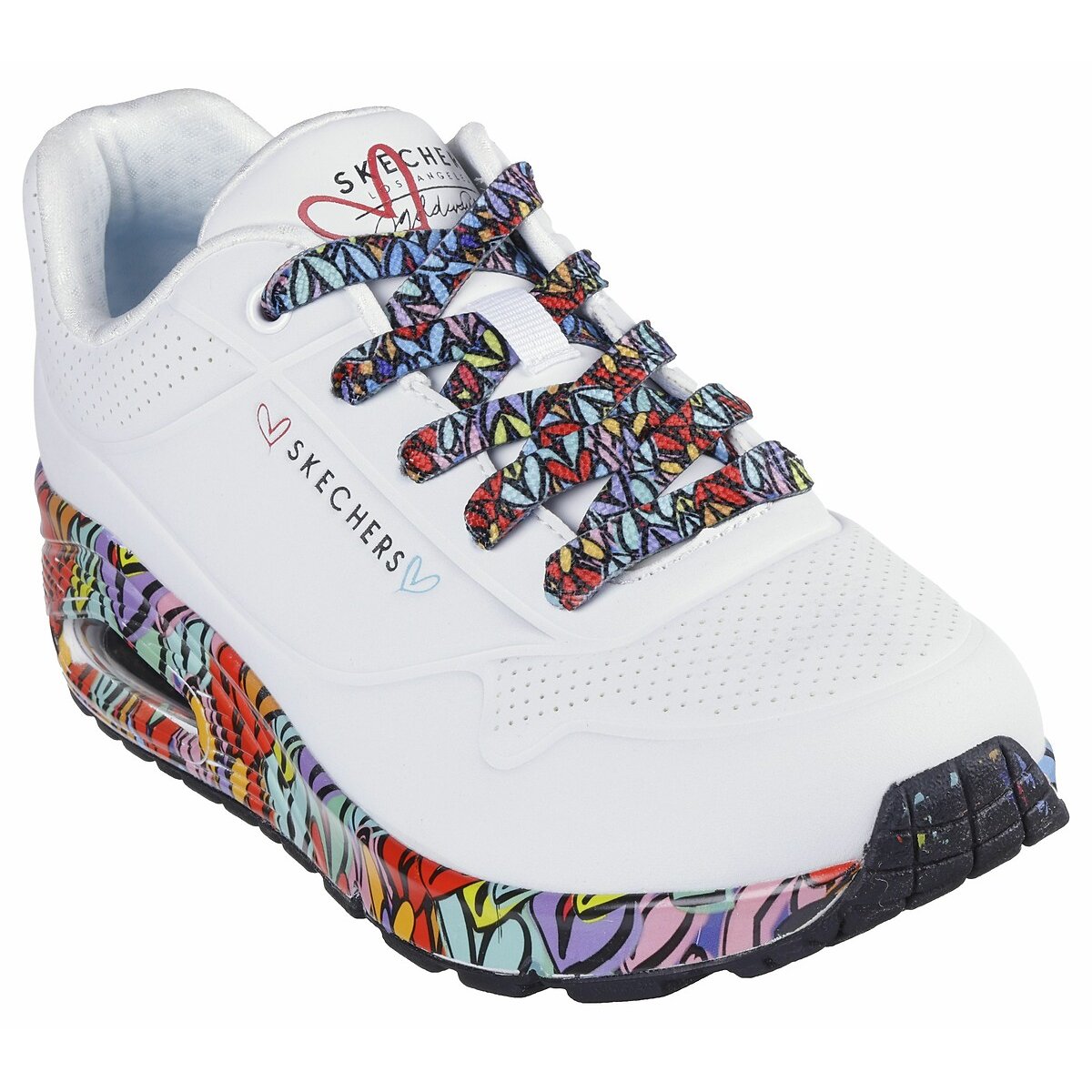 Scarpe da ginnastica JGoldcrown: Uno - Ravaged Love bianco, SKECHERS