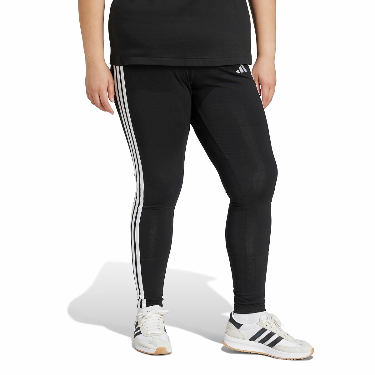 Legging Essentials 3-Stripes (grande taille) noir, ADIDAS SPORTSWEAR