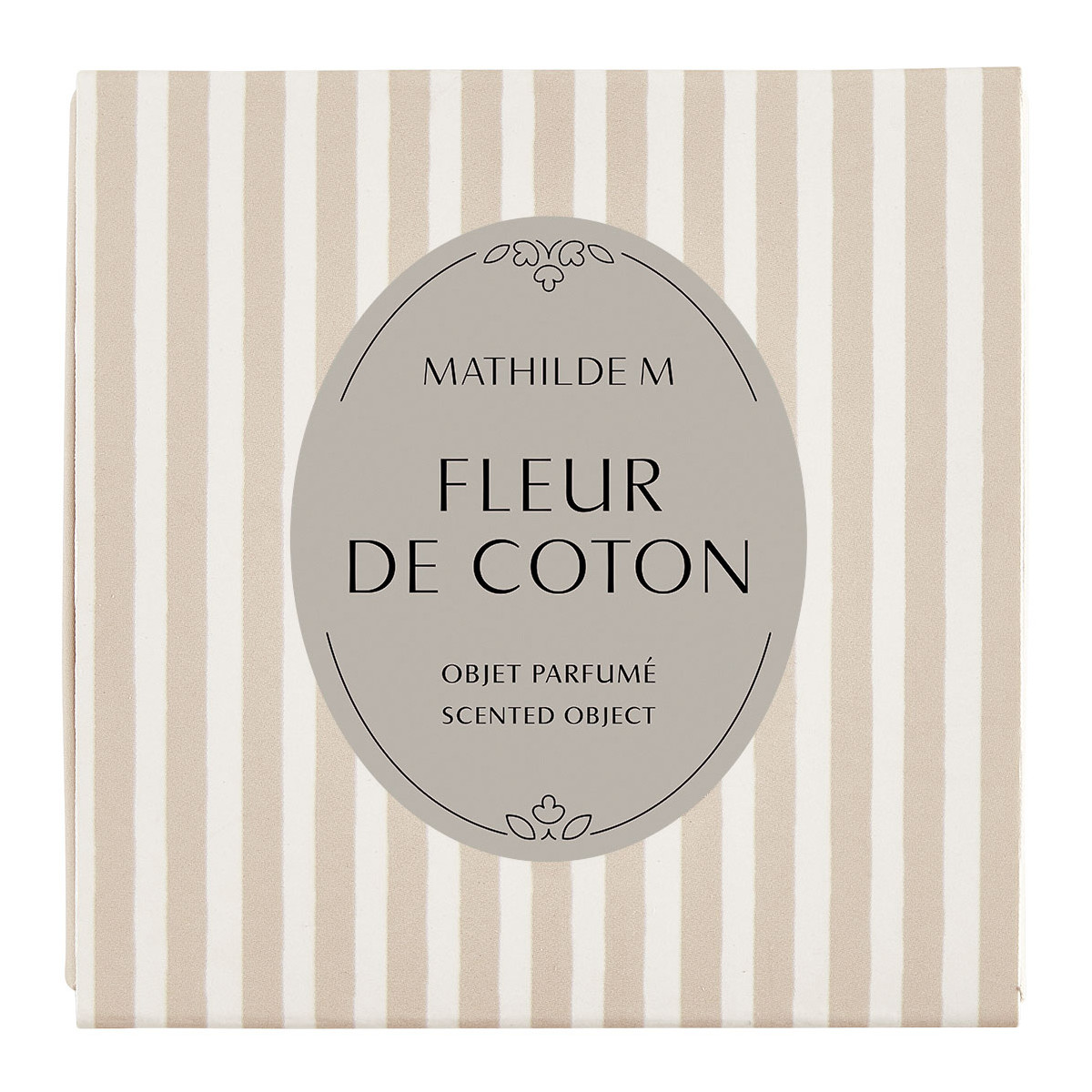 Coffret de 4 décors fondants en cire parfumée - FLEUR DE COTON blanc, MATHILDE M