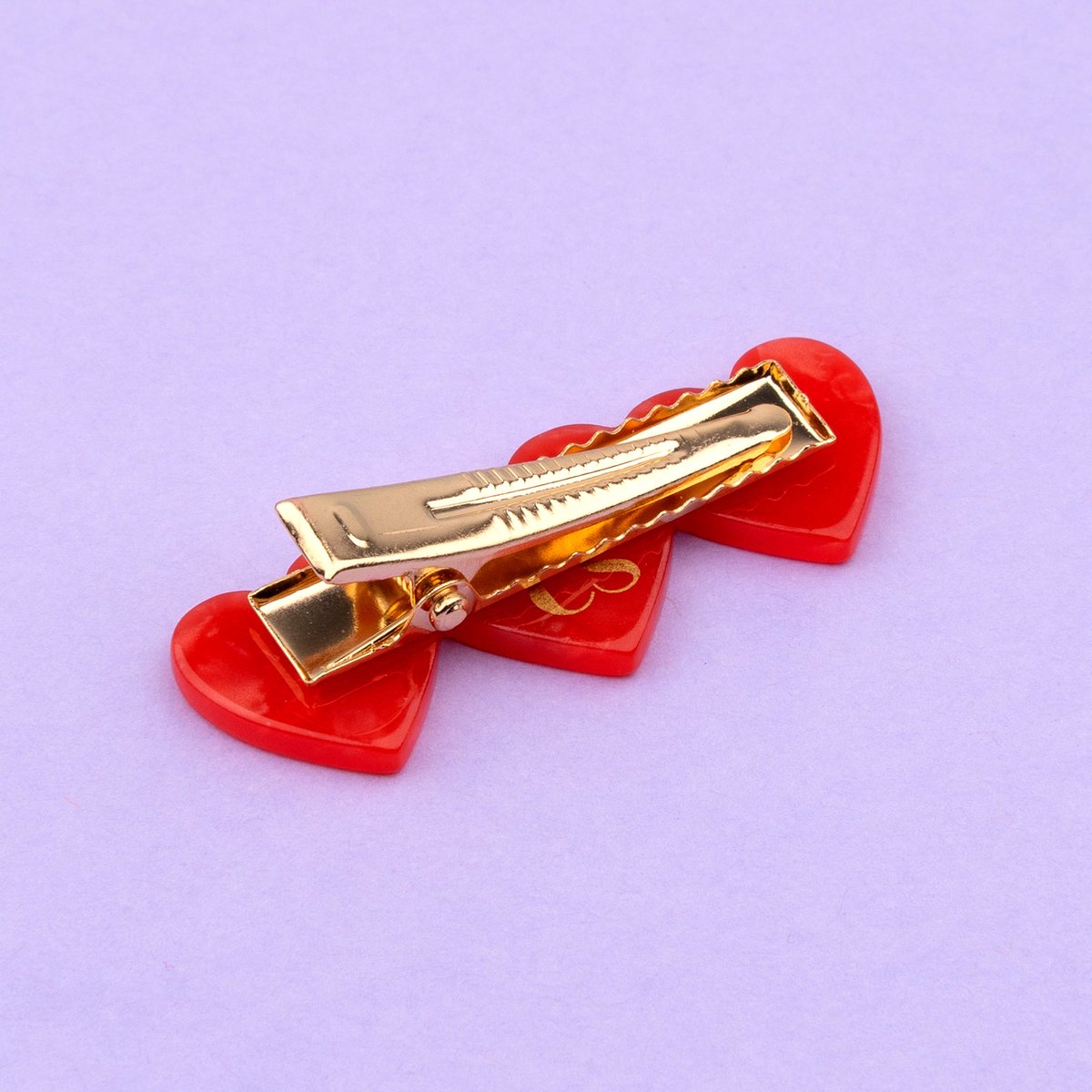 Barrette CŒUR rouge, COUCOU SUZETTE