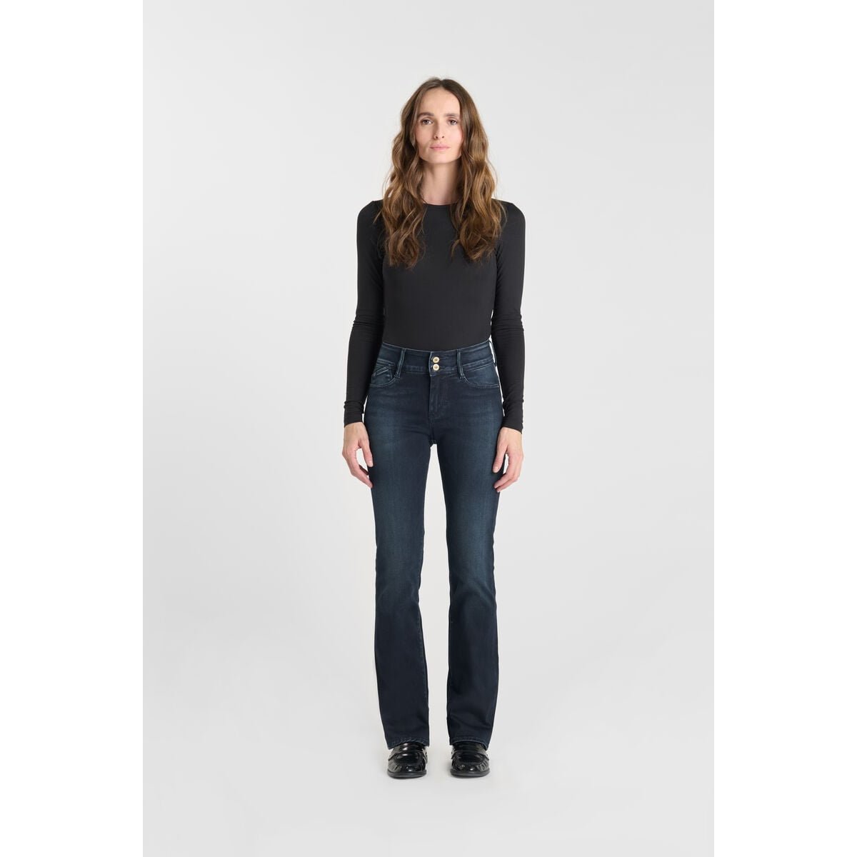 Jeans bootcut ULTRABOO, longueur 34 blue black, LE TEMPS DES CERISES