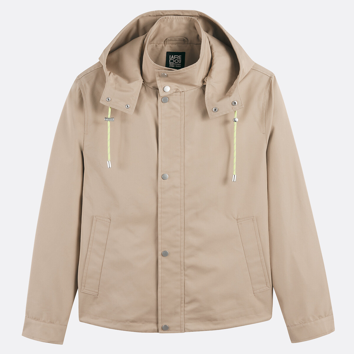 Blouson urbain à capuche beige, LA REDOUTE COLLECTIONS