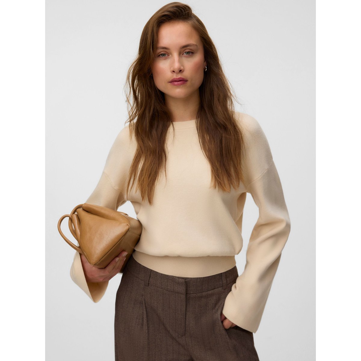 Pull En Maille whitecap gray, VERO MODA
