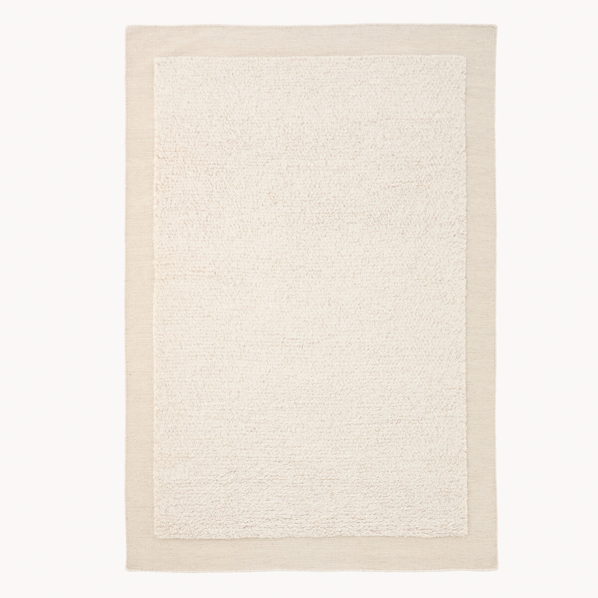 Tapis XL noué à la main, en laine, EDGI craie, AM.PM